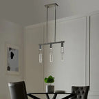 Harmony 3 Light Chandelier // Chrome  Warm Home View