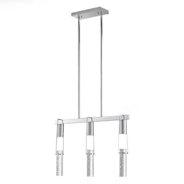 Harmony 3 Light Chandelier // Chrome  Warm Home View