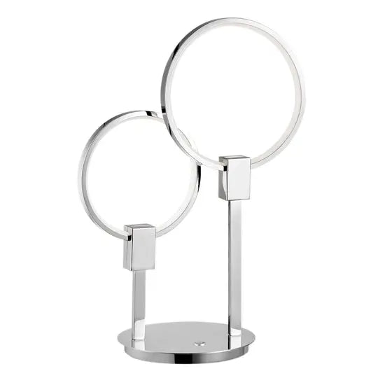 Hong Kong LED Tall Table Lamp //  Chrome  Warm Home View