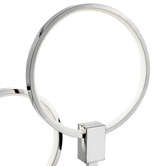 Hong Kong LED Tall Table Lamp //  Chrome  Warm Home View