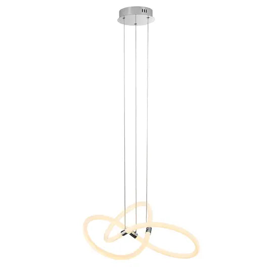 Daisy LED Adjustable Chandelier // Chrome  Warm Home View