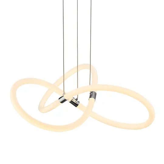 Daisy LED Adjustable Chandelier // Chrome  Warm Home View