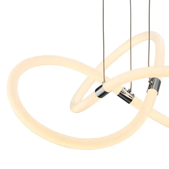 Daisy LED Adjustable Chandelier // Chrome  Warm Home View
