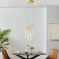 LED Three Clips Chandelier // Sandy Gold  Warm Home View