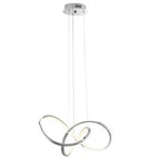 Knotted LED Dimmable Chandelier // Chrome  Warm Home View