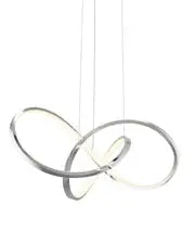 Knotted LED Dimmable Chandelier // Chrome  Warm Home View