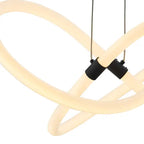 Daisy LED Adjustable Chandelier // Matte Black  Warm Home View
