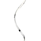 Modern Spiral LED 61" Chrome Floor Lamp // Dimmable Led Strip  Warm Home View