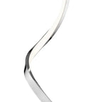 Modern Spiral Integrated LED Table Lamp, Chrome  Warm Home View