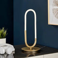 LED Single Clip Table Lamp // Sandy Gold  Warm Home View
