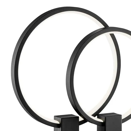 Hong Kong LED Short Table Lamp // Matte Black  Warm Home View