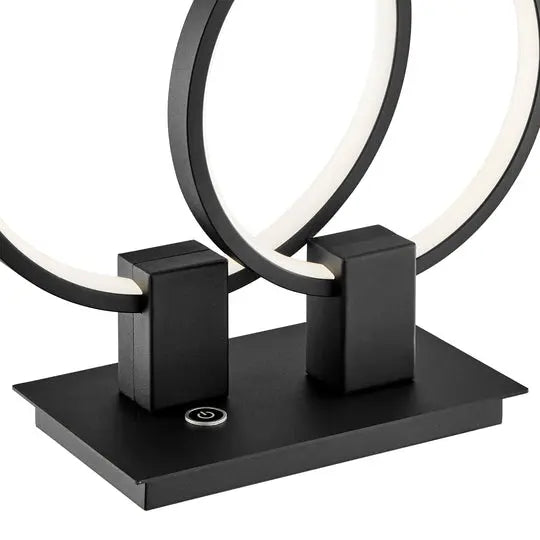 Hong Kong LED Short Table Lamp // Matte Black  Warm Home View