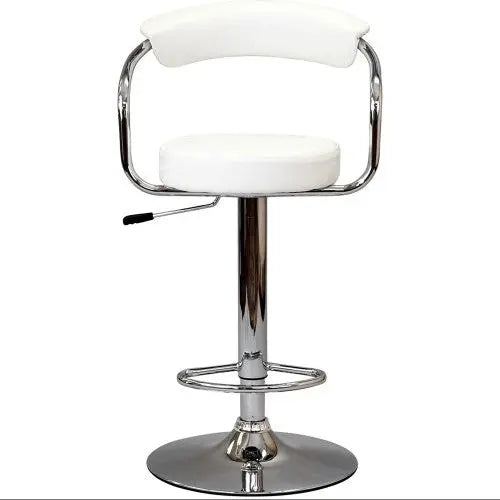 White Swivel Counter Height Bar Stools 2-Piece  Warm Home View