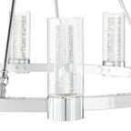 Victory 8 Light Chandelier //  Chrome  Warm Home View