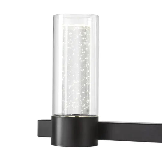 Victory 12 Light Chandelier //  Matte Black  Warm Home View