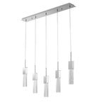 Sparkling Night Adjustable Crystal Chandelier // 5 Light  Warm Home View