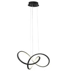 Knotted LED Dimmable Chandelier // Black  Warm Home View