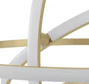 Oxford LED Adjustable Chandelier // Sandy Gold  Warm Home View