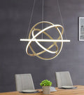 Oxford LED Adjustable Chandelier // Sandy Gold  Warm Home View