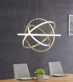 Oxford LED Adjustable Chandelier // Sandy Gold  Warm Home View