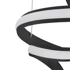 Hamburg LED Chandelier // Black  Warm Home View