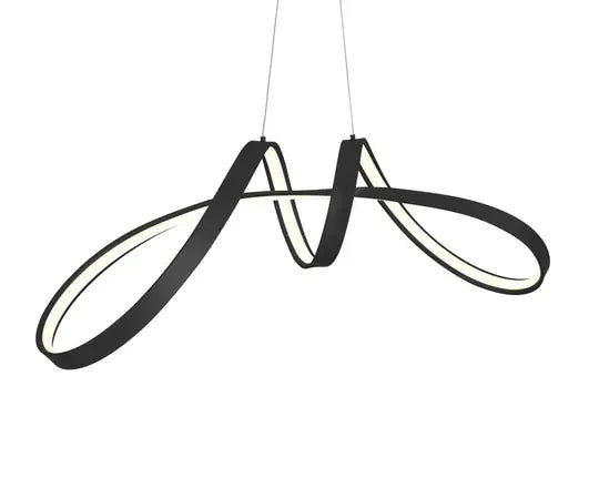 Bucharest LED Chandelier // Black  Warm Home View