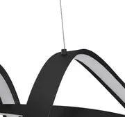 Bucharest LED Chandelier // Black  Warm Home View