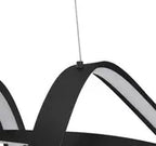 Bucharest LED Chandelier // Black  Warm Home View