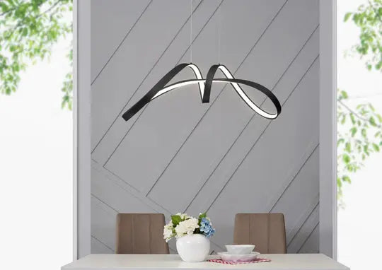 Bucharest LED Chandelier // Black  Warm Home View