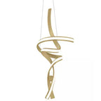 Hamburg LED Chandelier // Sandy Gold  Warm Home View