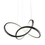 Knotted LED Dimmable Chandelier // Black  Warm Home View