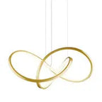 Knotted LED Dimmable Chandelier // Sandy Gold  Warm Home View