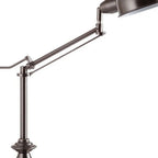 Silver Metal Swing Arm Table Lamp  Warm Home View