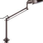 Silver Metal Swing Arm Table Lamp  Warm Home View