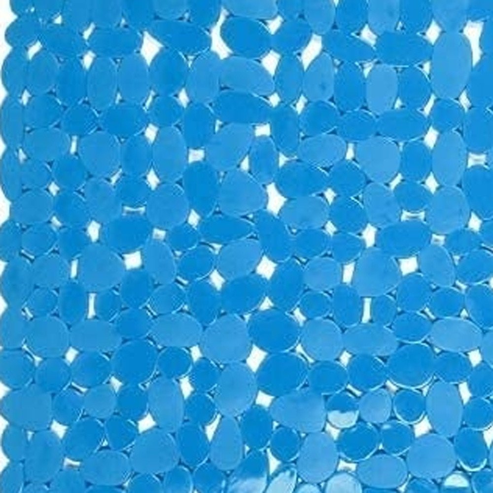 35" Blue Spa Pebbles Non Slip Bathtub Mat  Warm Home View