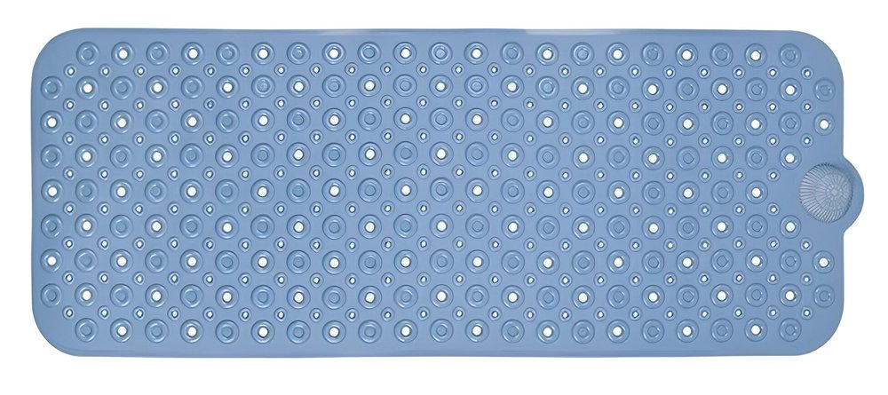 40" Blue Bubbles Non Slip Bathtub Mat  Warm Home View