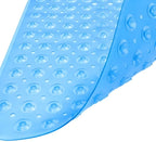 40" Translucent Blue Bubbles Non Slip Bathtub Mat  Warm Home View