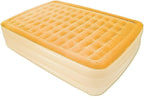 Dreamy Golden Inflatable Queen Size Air Mattress  Warm Home View