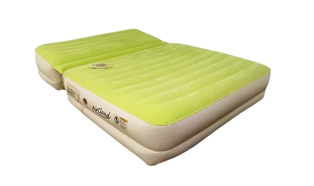 Incline Adjustable Moss Green Inflatable Queen Size Air Mattress  Warm Home View