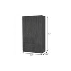 71" Gray And White Wood Two Drawer Combo Dresser  Warm Home View