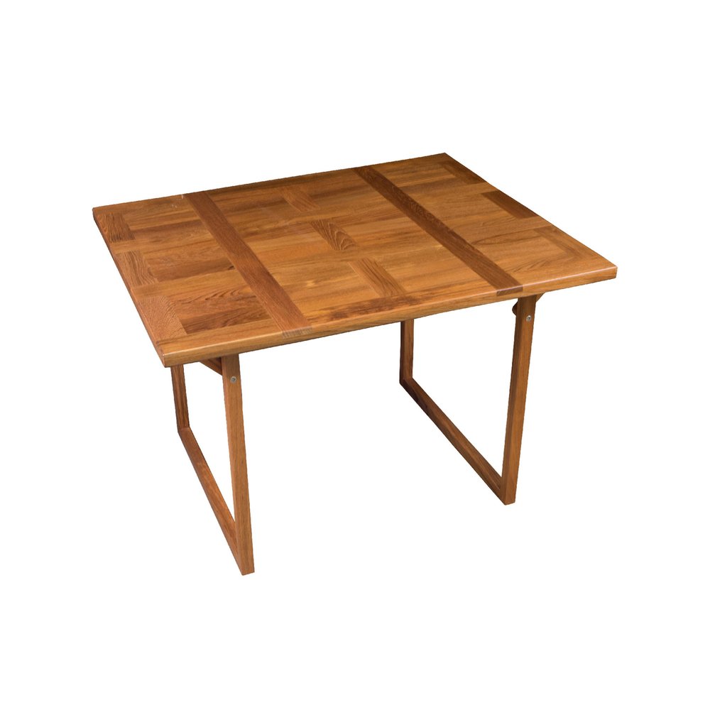 45" Brown Solid Wood Folding Outdoor Side Table  Warm Home View