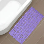 35" Purple Spa Pebbles Non Slip Bathtub Mat  Warm Home View