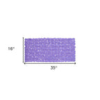 35" Purple Spa Pebbles Non Slip Bathtub Mat  Warm Home View