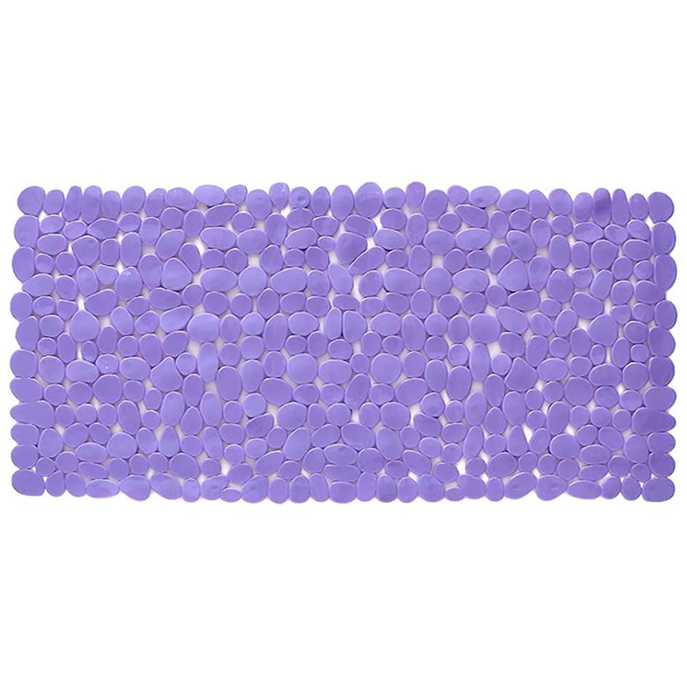 35" Purple Spa Pebbles Non Slip Bathtub Mat  Warm Home View