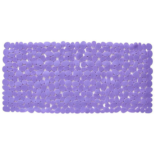 35" Purple Spa Pebbles Non Slip Bathtub Mat  Warm Home View