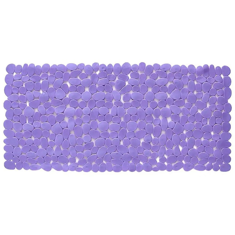 35" Purple Spa Pebbles Non Slip Bathtub Mat  Warm Home View