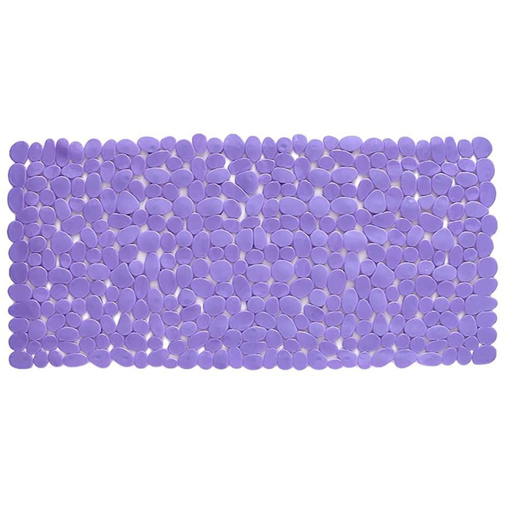 35" Purple Spa Pebbles Non Slip Bathtub Mat  Warm Home View