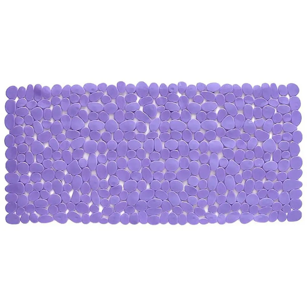 35" Purple Spa Pebbles Non Slip Bathtub Mat  Warm Home View