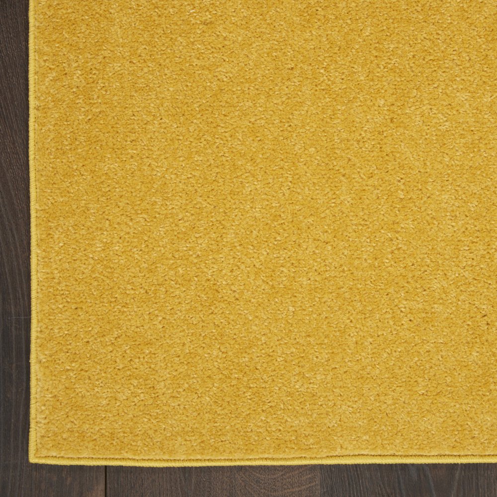 9' Yellow Square Indoor Outdoor Area Rug  Warm Home View