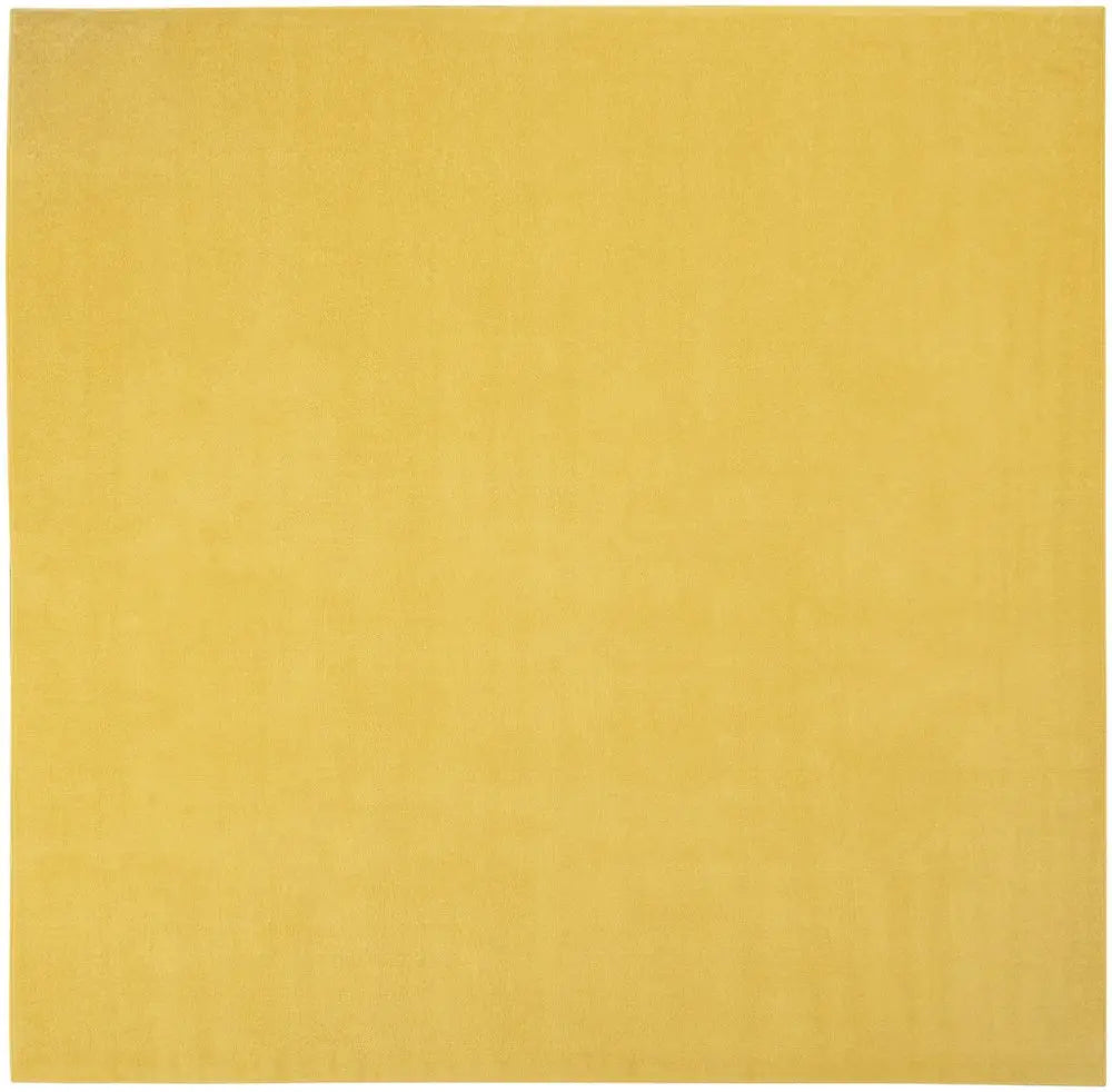 9' Yellow Square Indoor Outdoor Area Rug  Warm Home View